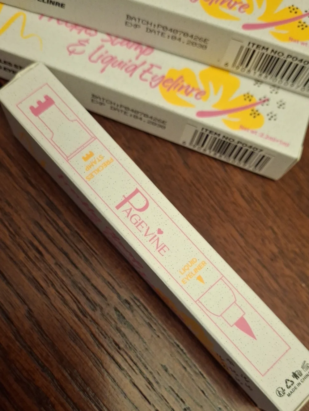 Pagevine #2 Freckles Stamp & Liquid Eyeliner - 3.2ml (2.2ml/1ml) New